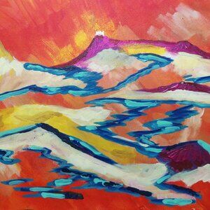 Untitled Abstract Original painting by Artist Rachael Potter